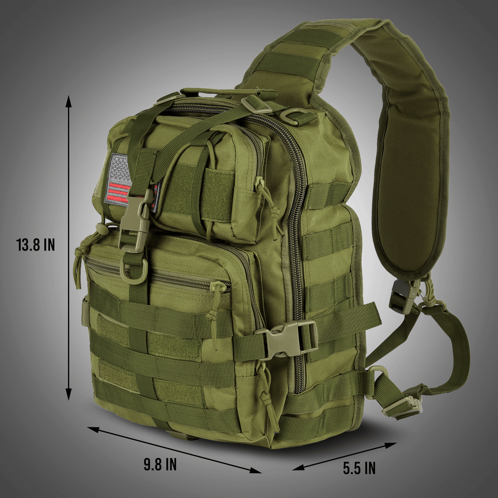 XGear Tactical 14L Range Sling Bag Backpack with Adjustable Strap Jupiter Gear