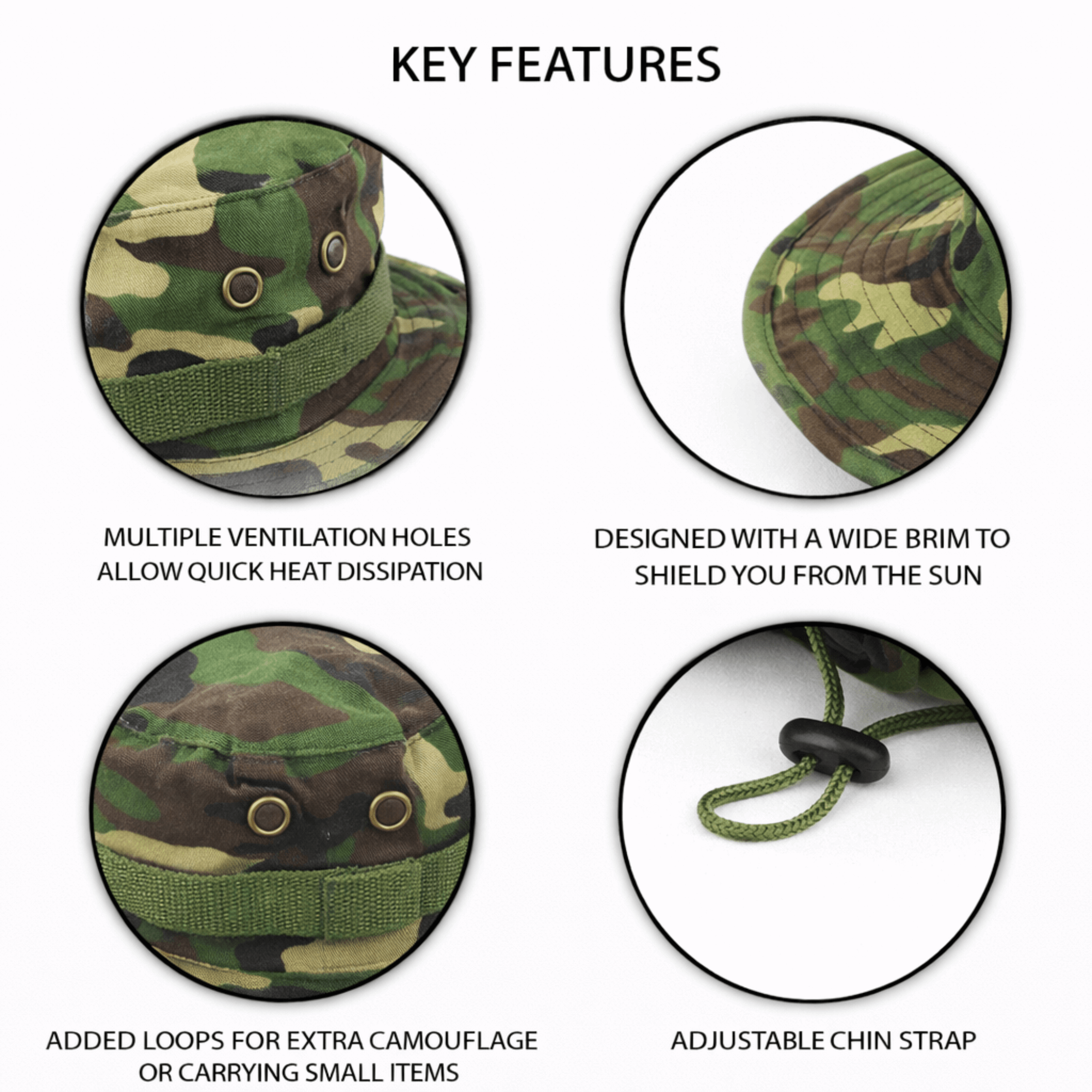 XGear Tactical Wide Brim Boonie Bucket Hat Jupiter Gear