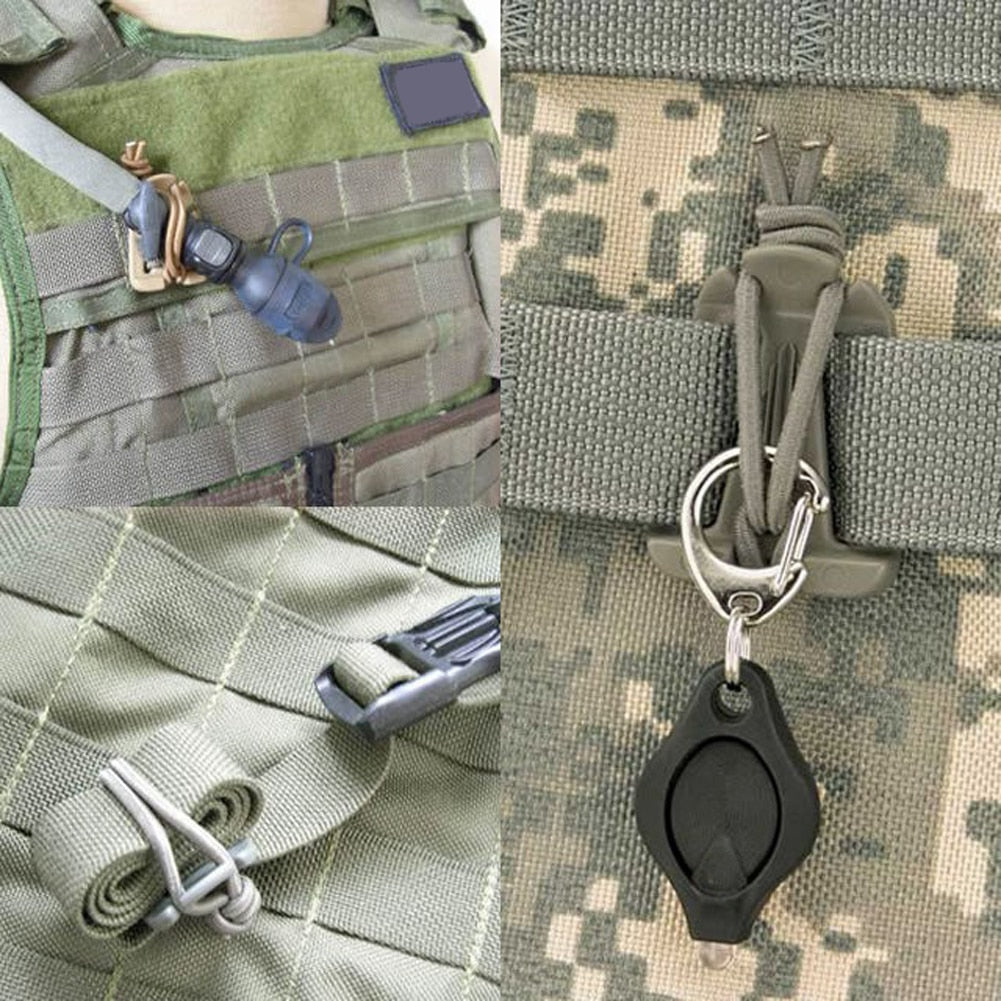 MOLLE Backpack Buckle Carabiner Clips — Nylon EDC Hanger Hook