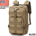 XGear Tactical Large 40L Tactical Backpack Survival Bag Jupiter Gear