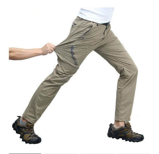Men's Quick Dry Hiking Pants – Elastic Lightweight Breathable