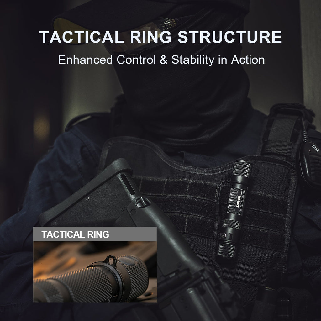 E9R GEN4 - 2,550 Lumen Tactical EDC Flashlight Powertac