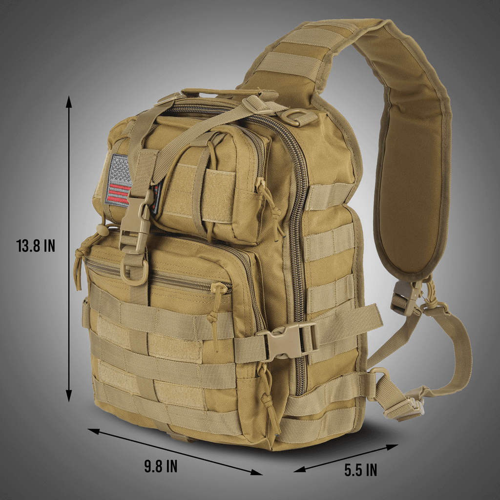 XGear Tactical 14L Range Sling Bag Backpack with Adjustable Strap Jupiter Gear