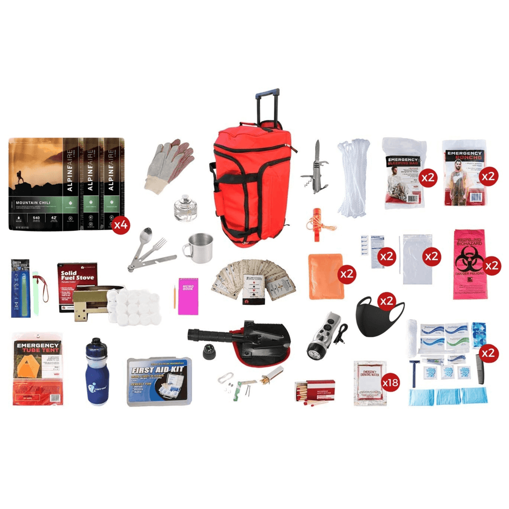 WSK 14-Day Deluxe Food Storage Emergency Survival Kit with Rolling Bag Jupiter Gear