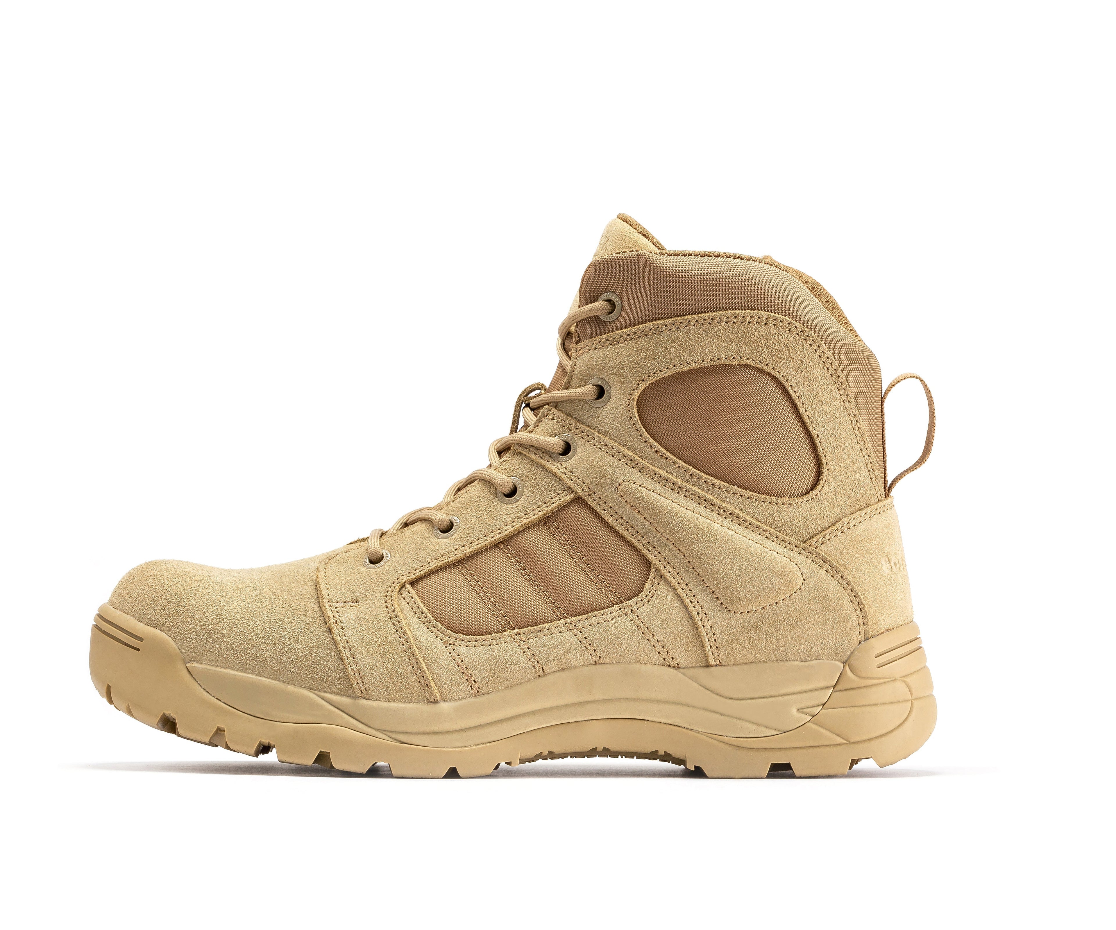 Botas Pro Sand Men's 6 inch Side Zipper Rubber Sole Tactical Boots BMP110 Rock Rooster Footwear Inc