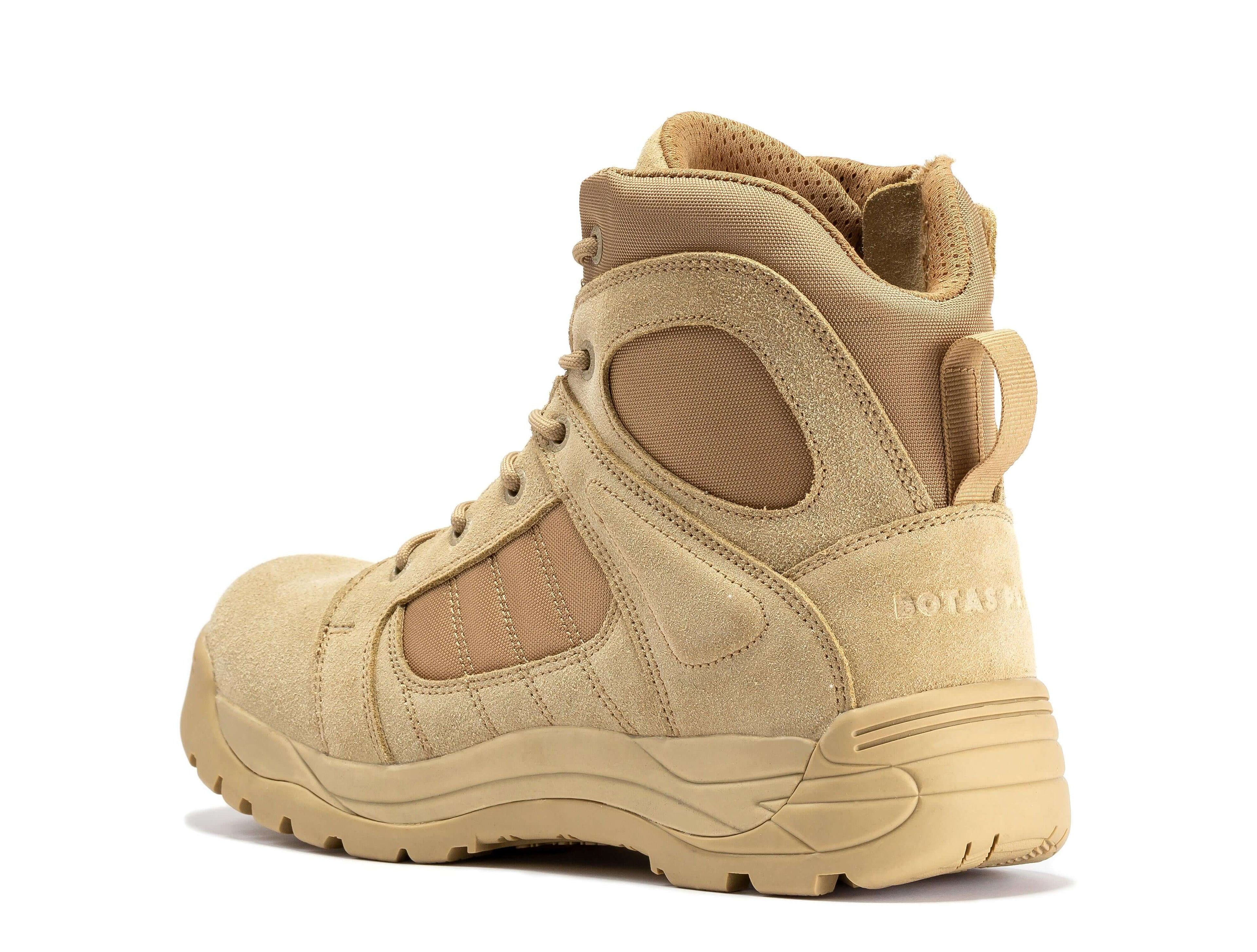 Botas Pro Sand Men's 6 inch Side Zipper Rubber Sole Tactical Boots BMP110 Rock Rooster Footwear Inc