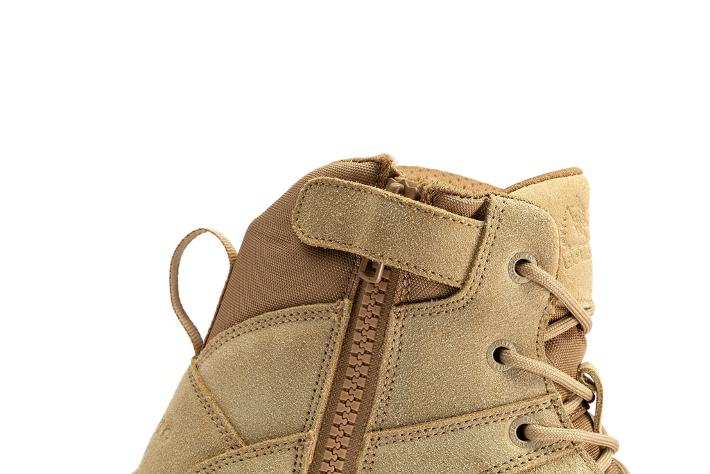 Botas Pro Sand Men's 6 inch Side Zipper Rubber Sole Tactical Boots BMP110 Rock Rooster Footwear Inc