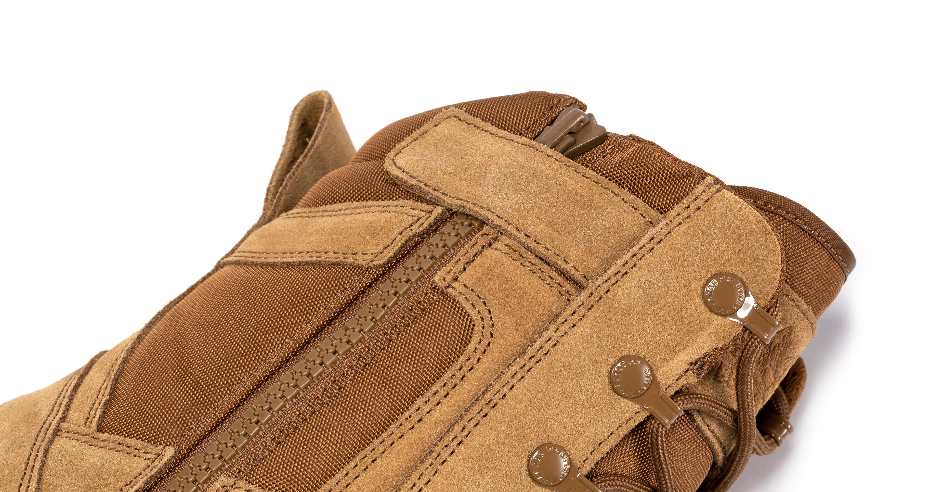 Botas Pro Coyote Men's 8 inch Side Zipper Rubber Sole Tactical Boots BMP110CT Rock Rooster Footwear Inc