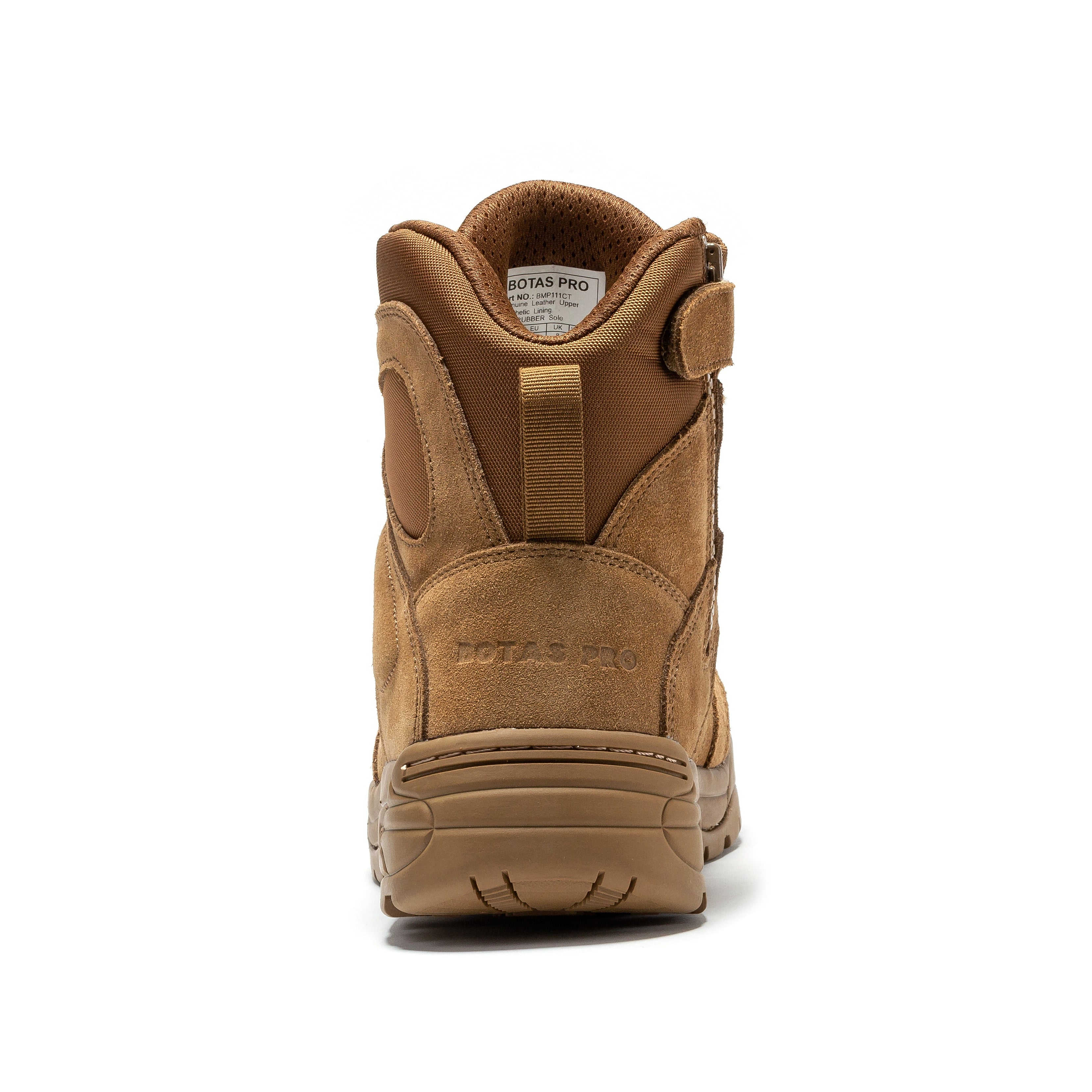 Botas Pro Coyote Men's 6 inch Side Zipper Rubber Sole Tactical Boots BMP111CT Rock Rooster Footwear Inc