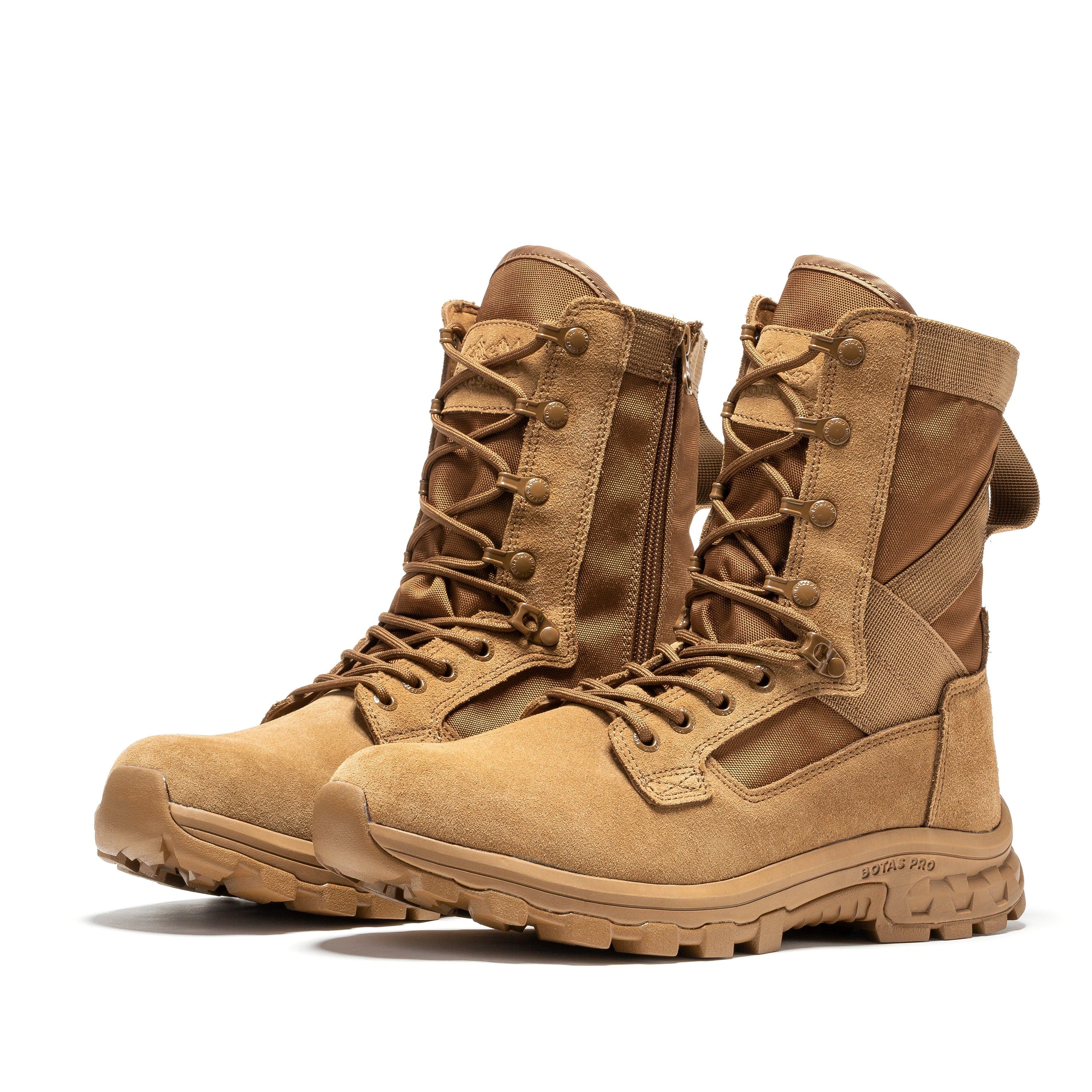 Botas Pro Sand Men's 8 inch Side Zipper Military Tactical Boots BP401 Rock Rooster Footwear Inc