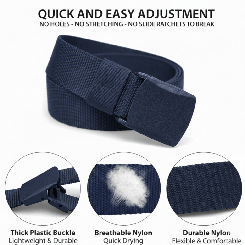 XGear Tactical Adjustable Nylon Belt with Plastic Buckle Jupiter Gear