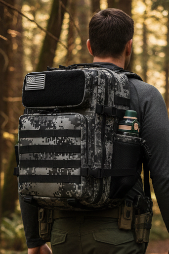 45L Tactical MOLLE Backpack EDC Hiking Outdoor Rucksack