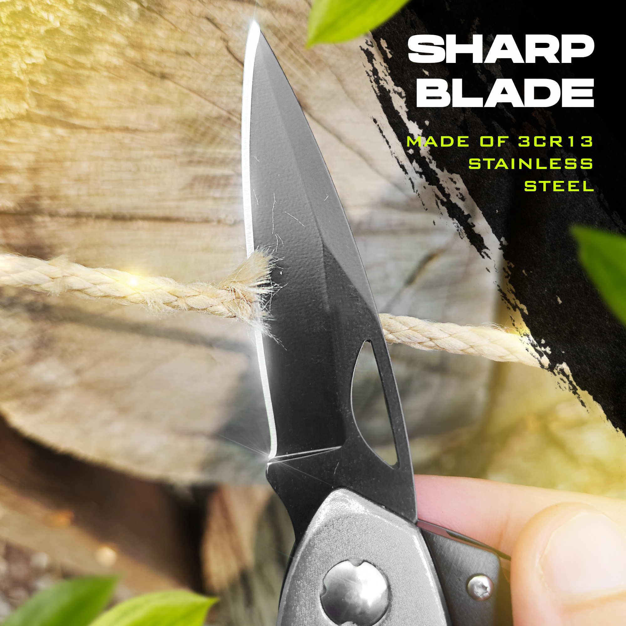 2-Pack Carabiner Knives — Clip-Access Multitool EDC