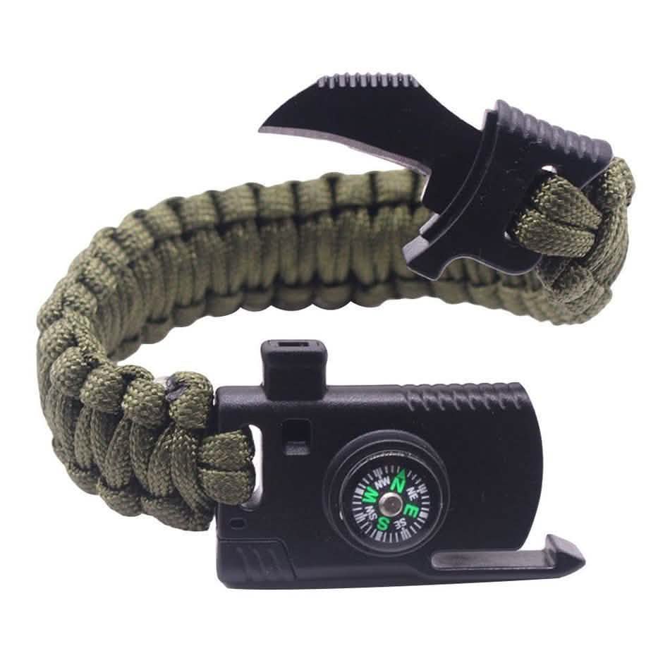 5-in-1 Multifunction Outdoor Survival Gear Escape Paracord Bracelet