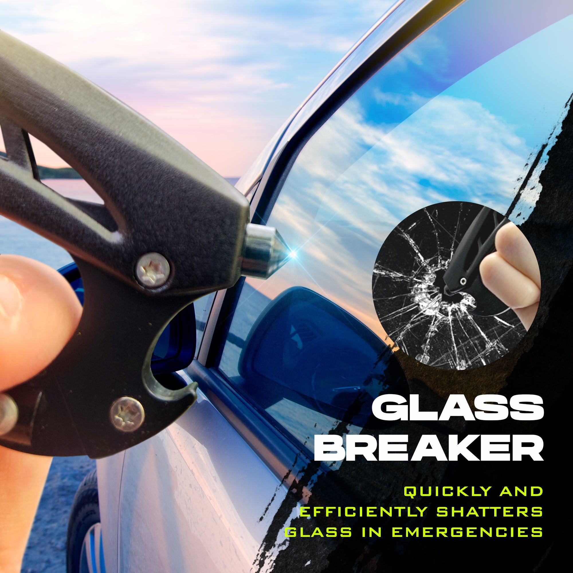 2-Pack Carabiner Knives — Clip-Access Multitool EDC