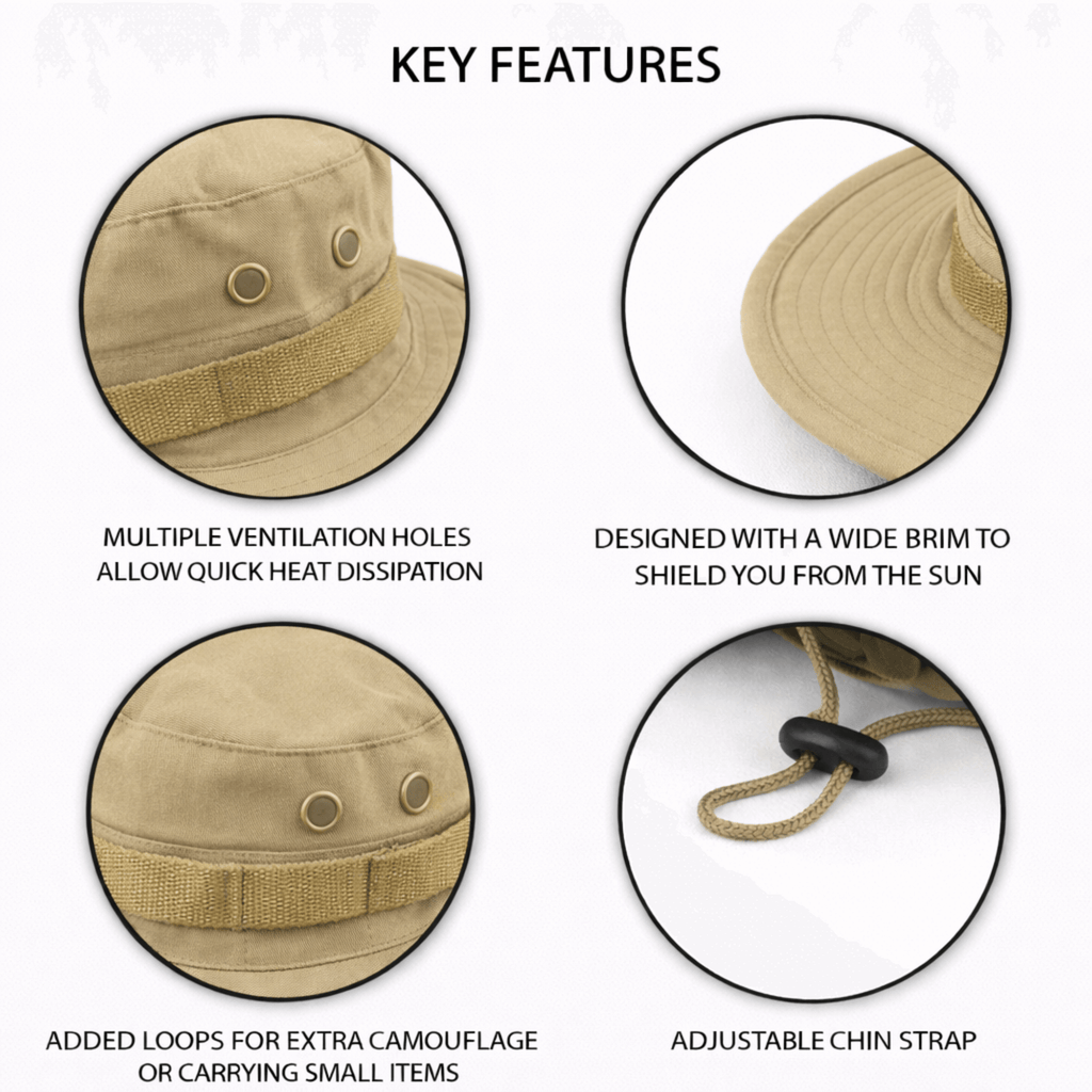 XGear Tactical Wide Brim Boonie Bucket Hat Jupiter Gear