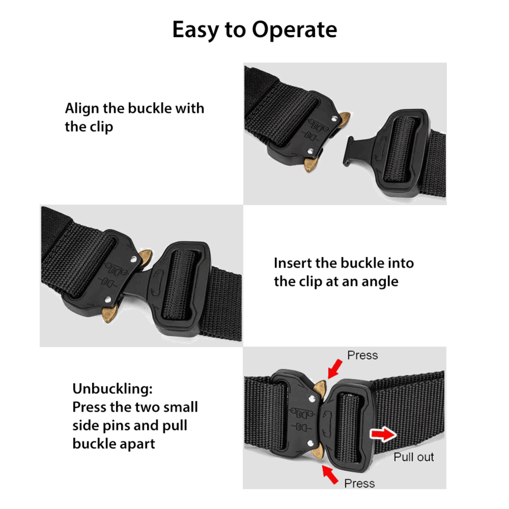 XGear Tactical Mens Tactical Belt Riggers Style with Buckle Jupiter Gear