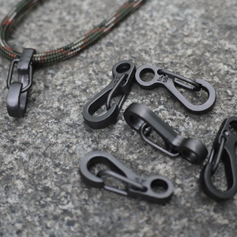 EDC Paracord Snap Carabiner Clips — 10-Pack