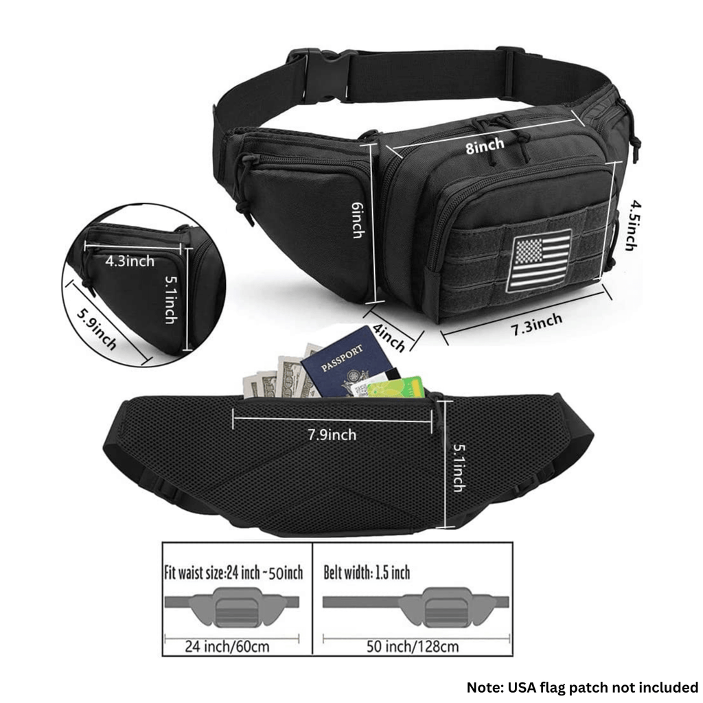Tactical Waist Bag MOLLE EDC Pouch