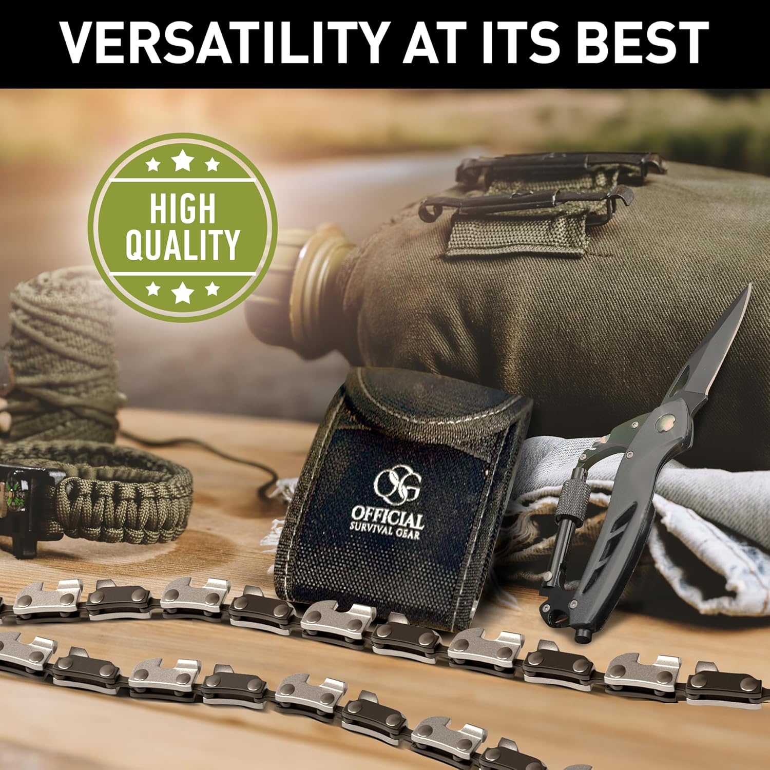 Pocket Chain-Saw — 36-Inch Portable Survival Saw