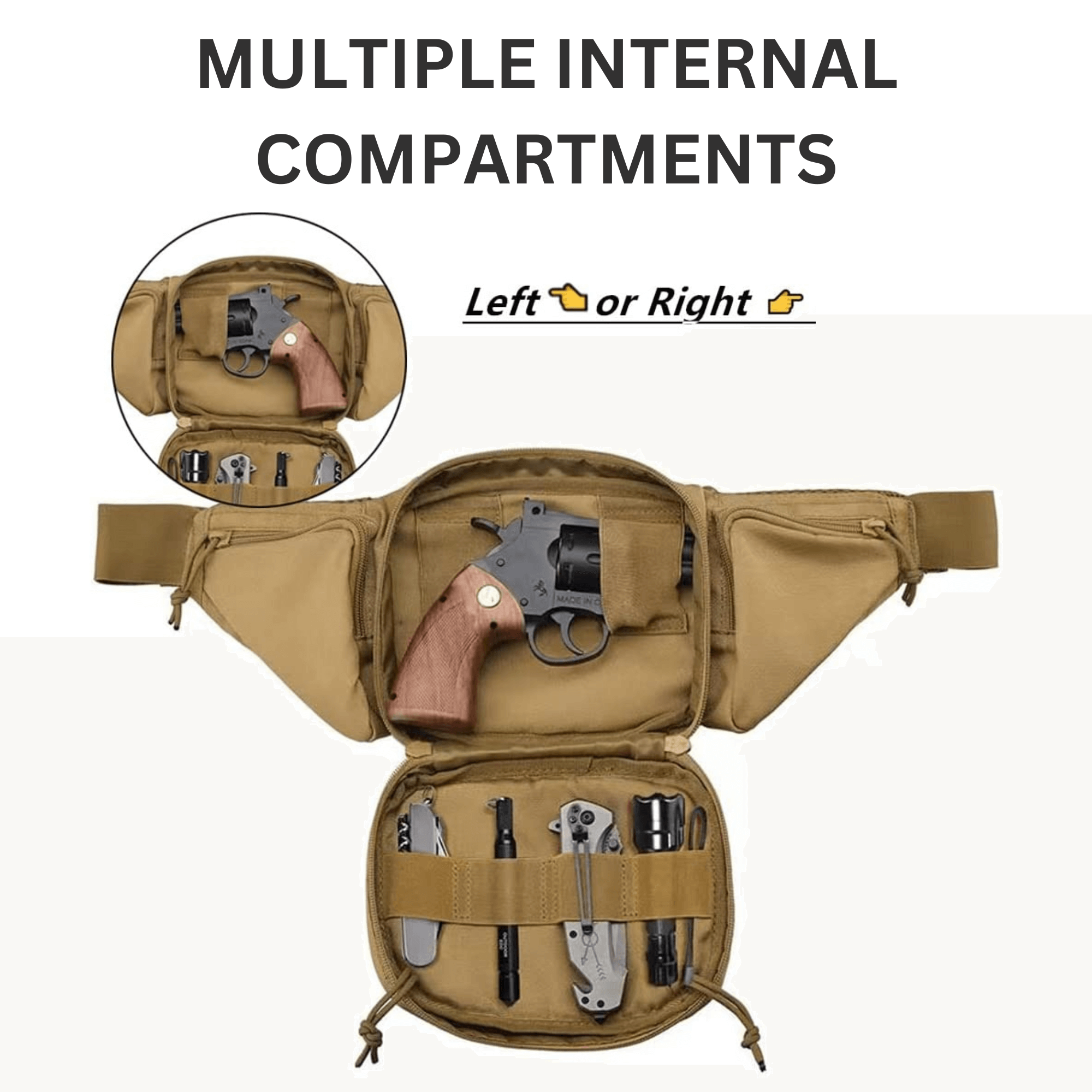 Tactical Waist Bag MOLLE EDC Pouch