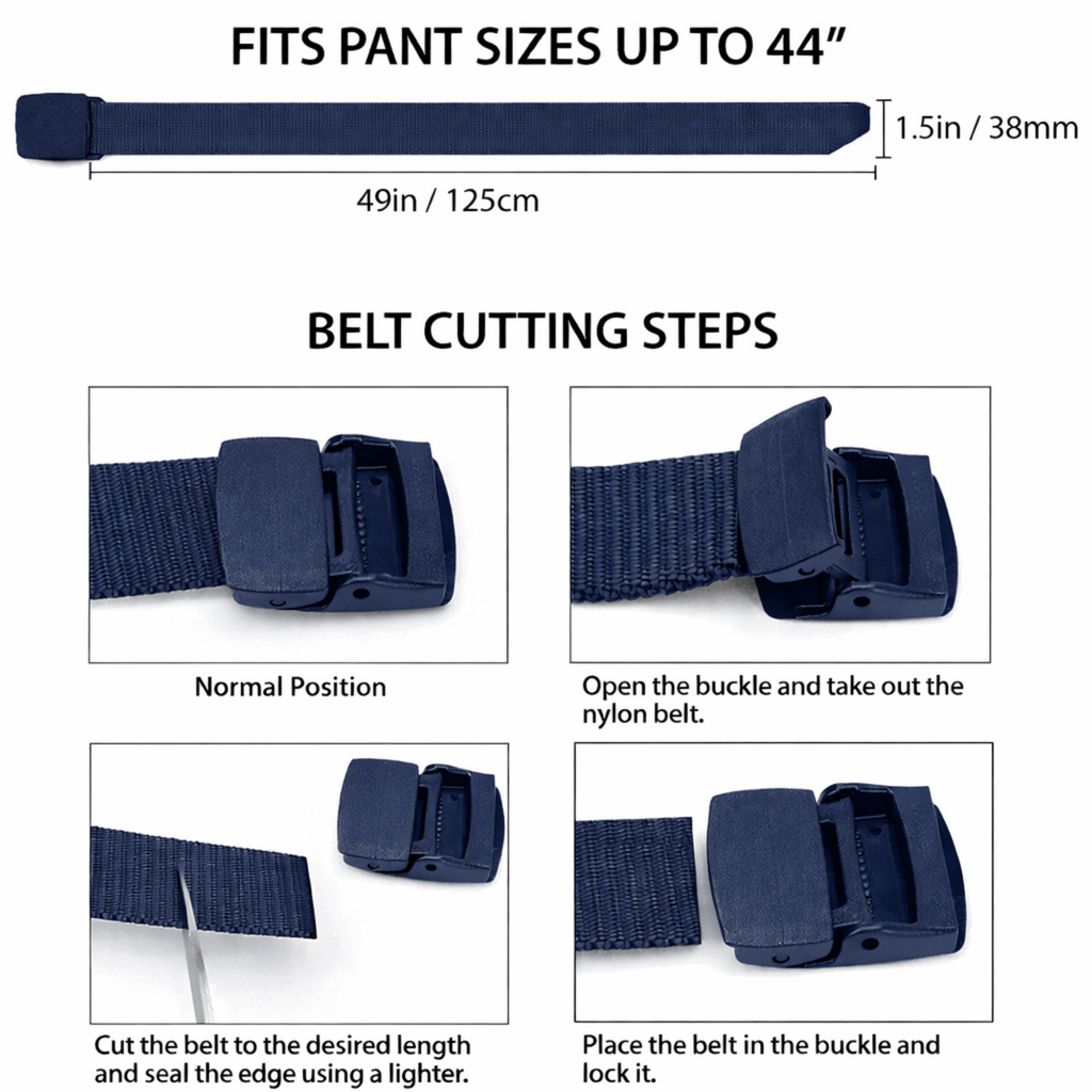 XGear Tactical Adjustable Nylon Belt with Plastic Buckle Jupiter Gear
