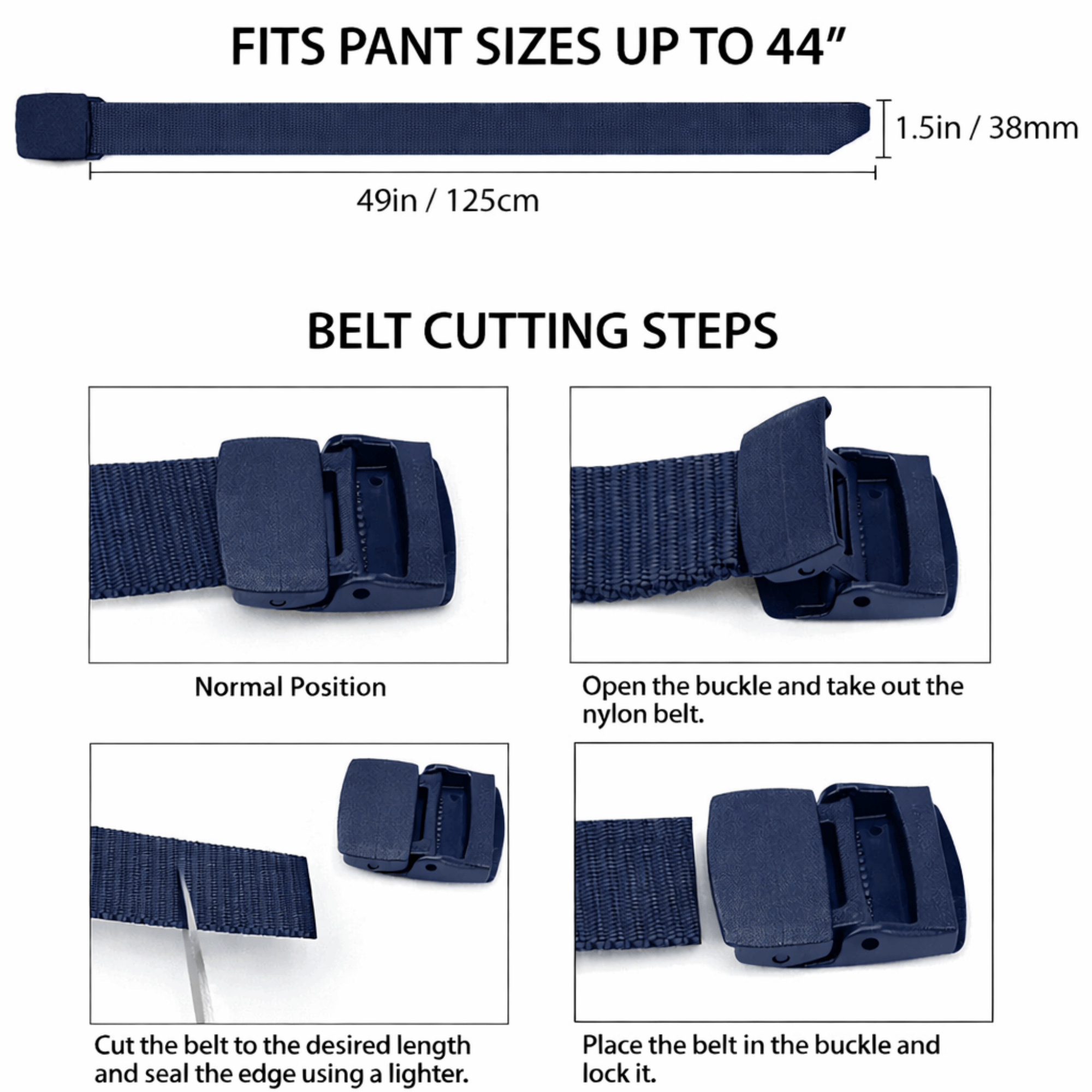 XGear Tactical Adjustable Nylon Belt with Plastic Buckle Jupiter Gear
