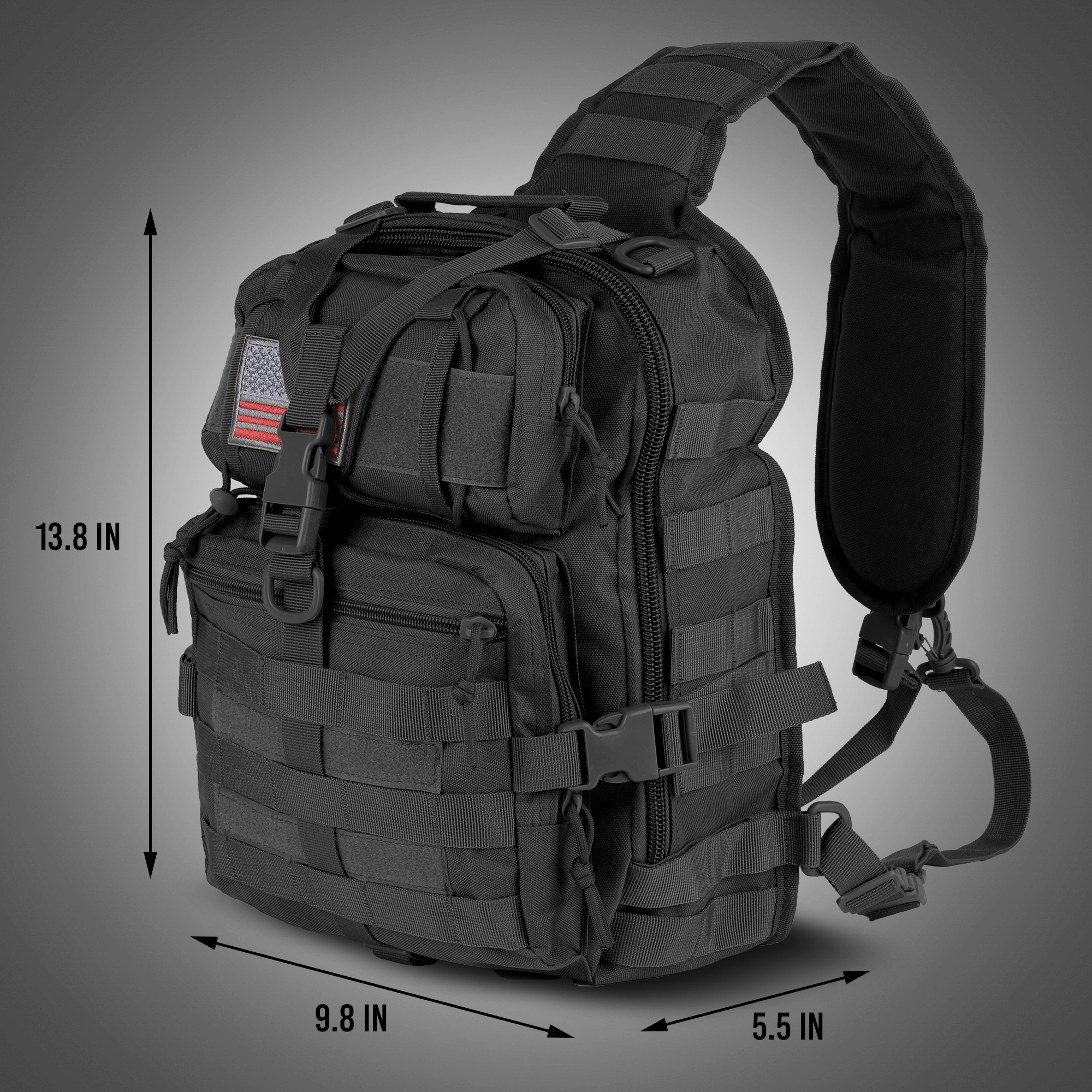 XGear Tactical 14L Range Sling Bag Backpack with Adjustable Strap Jupiter Gear