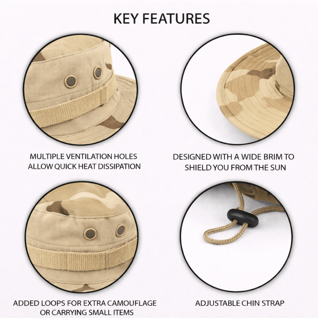 XGear Tactical Wide Brim Boonie Bucket Hat Jupiter Gear