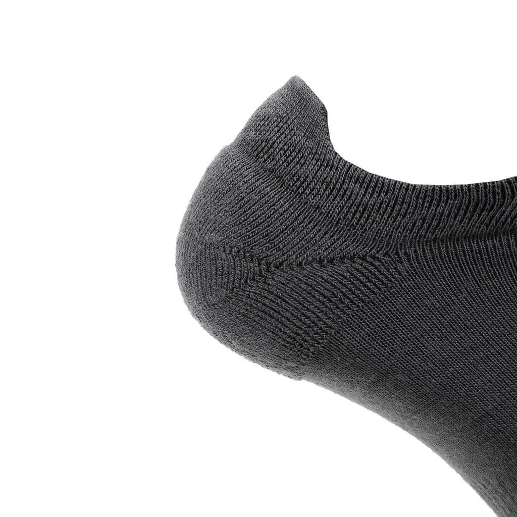 GRIP6 Basalt Merino Wool Run No Show Sock — 8 Pairs, USA-Made
