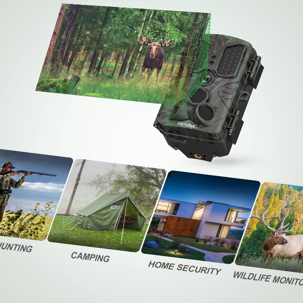 Rexing H1 Blackhawk Night Vision Trail Camera — Full HD 1080p