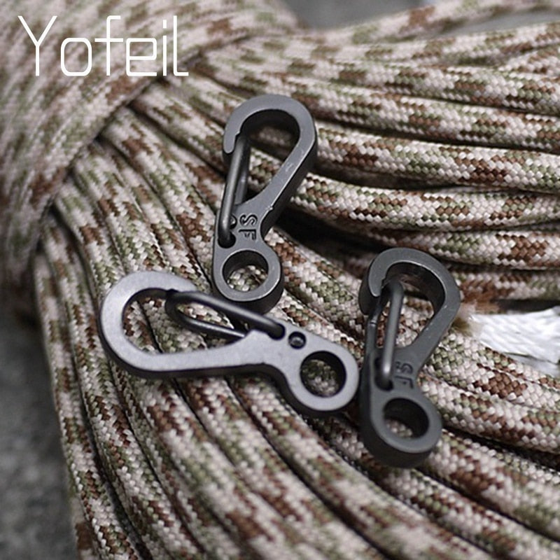EDC Paracord Snap Carabiner Clips — 10-Pack
