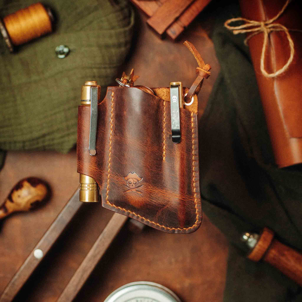 EDC Pocket Organizer - First Mate v3 Leather Pocket Carrier