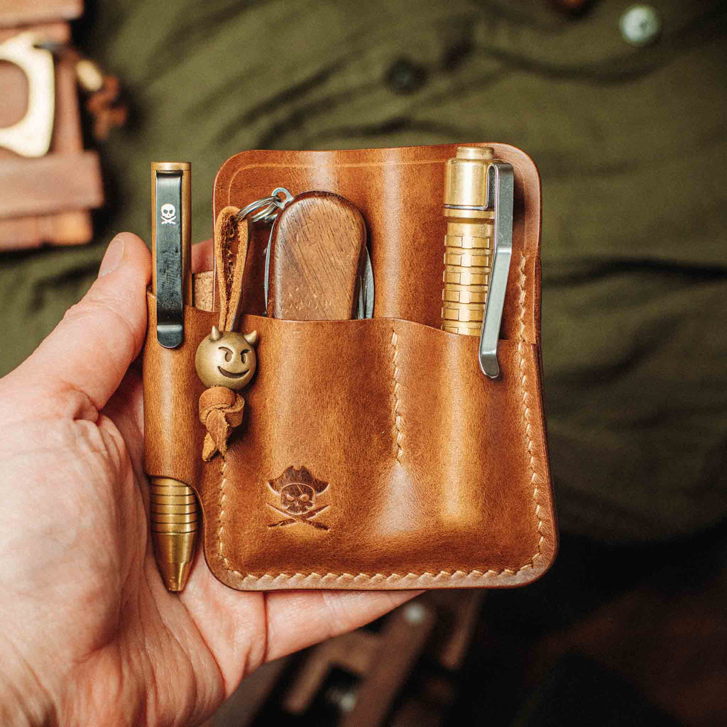 EDC Pocket Organizer - First Mate Leather Pocket Carrier