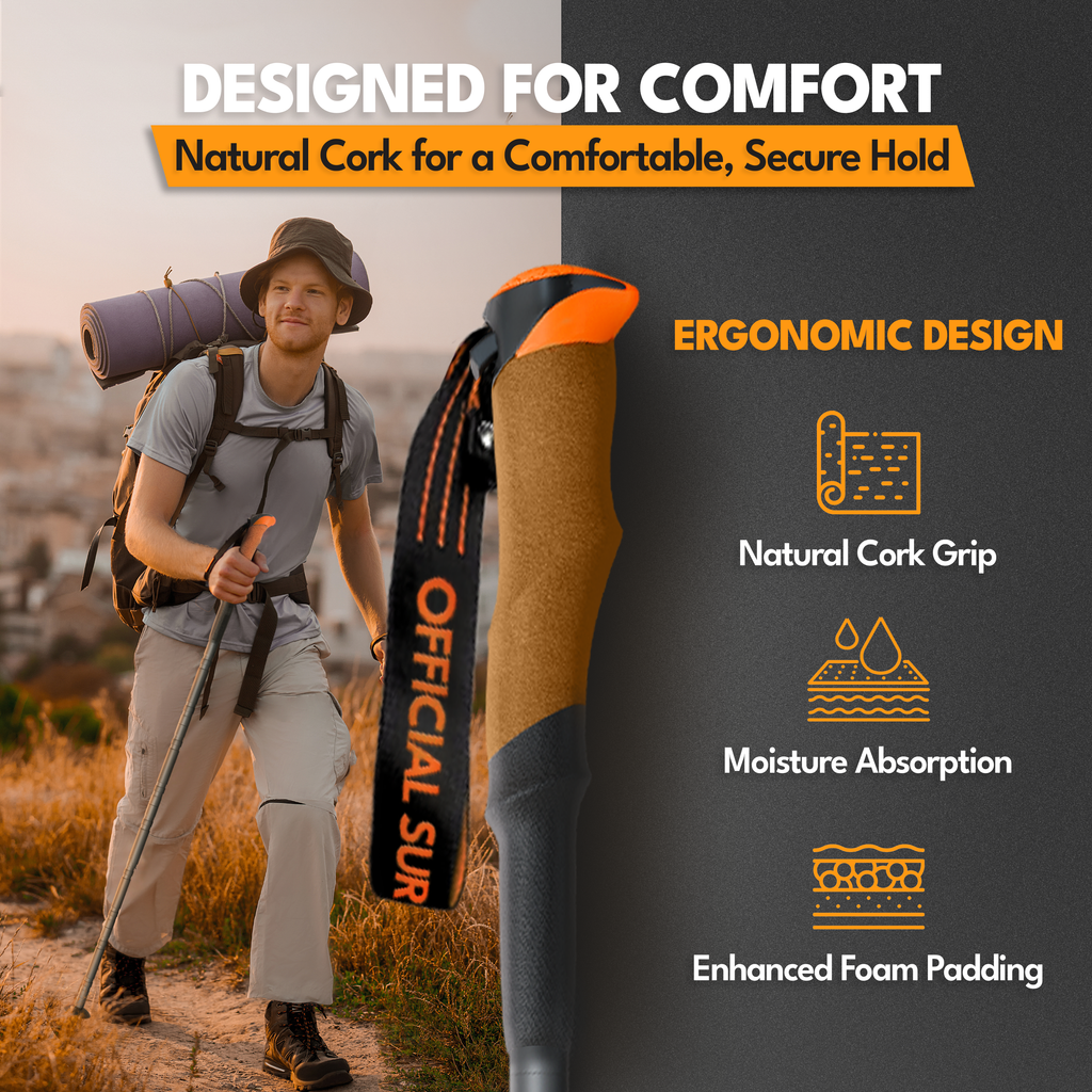 TrailGuard Stick — Collapsible Multi-Tool Tactical Hiking Staff