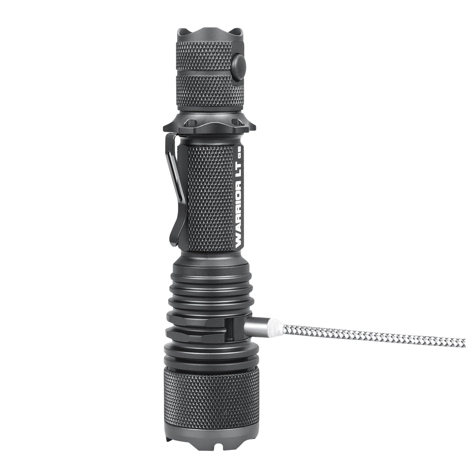 Warrior GEN5 LT-(Long Throw) - 3050 Lumen   480 Meter   Tactical Flashlight Powertac