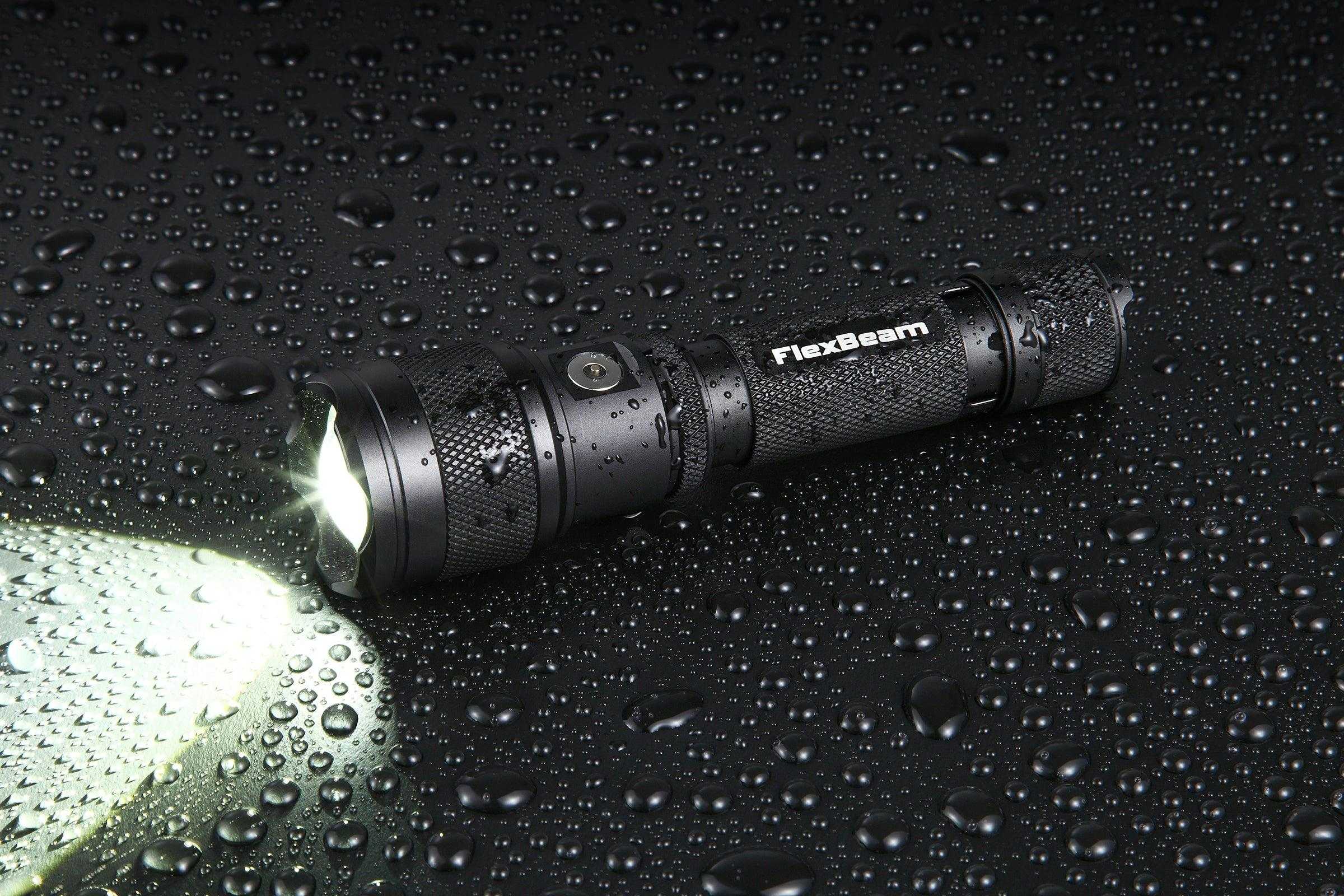 FlexBeam 1200LM Zoom Hunting Flashlight 700M Range