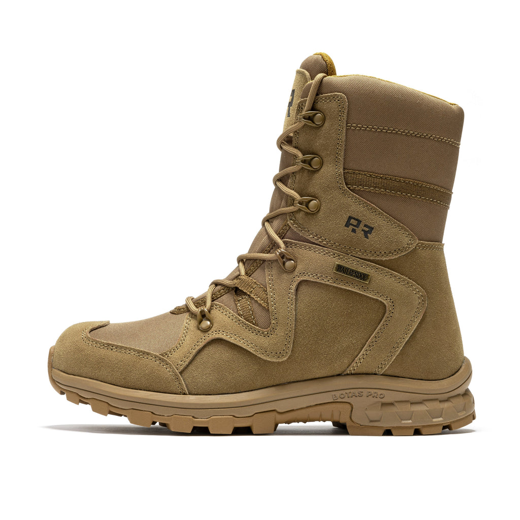 ROCKROOSTER Colmar Coyote 8 inch Suede Leather Waterproof Tactical & Military Boots AB520 Rock Rooster Footwear Inc