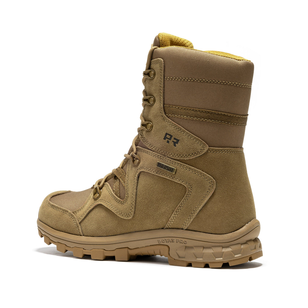 ROCKROOSTER Colmar Coyote 8 inch Suede Leather Waterproof Tactical & Military Boots AB520 Rock Rooster Footwear Inc