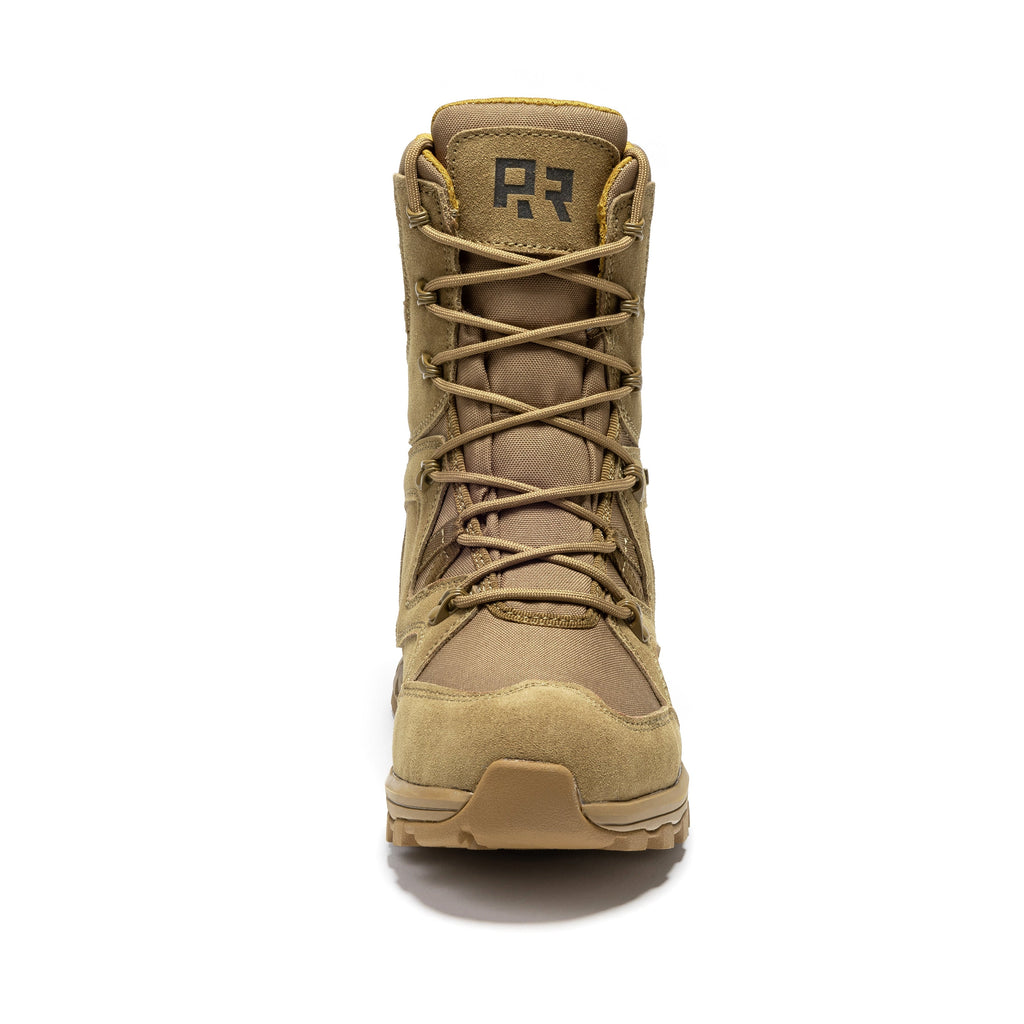 ROCKROOSTER Colmar Coyote 8 inch Suede Leather Waterproof Tactical & Military Boots AB520 Rock Rooster Footwear Inc