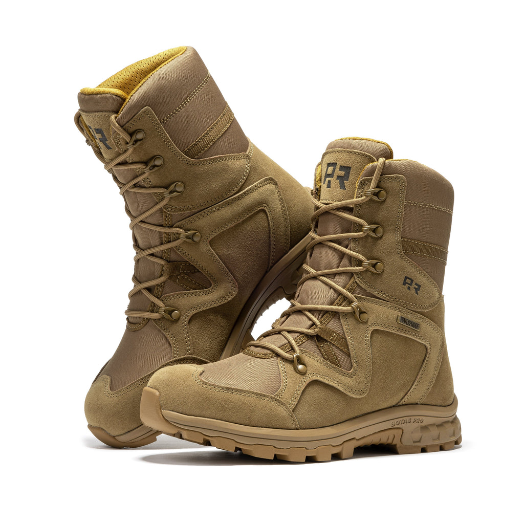 ROCKROOSTER Colmar Coyote 8 inch Suede Leather Waterproof Tactical & Military Boots AB520 Rock Rooster Footwear Inc