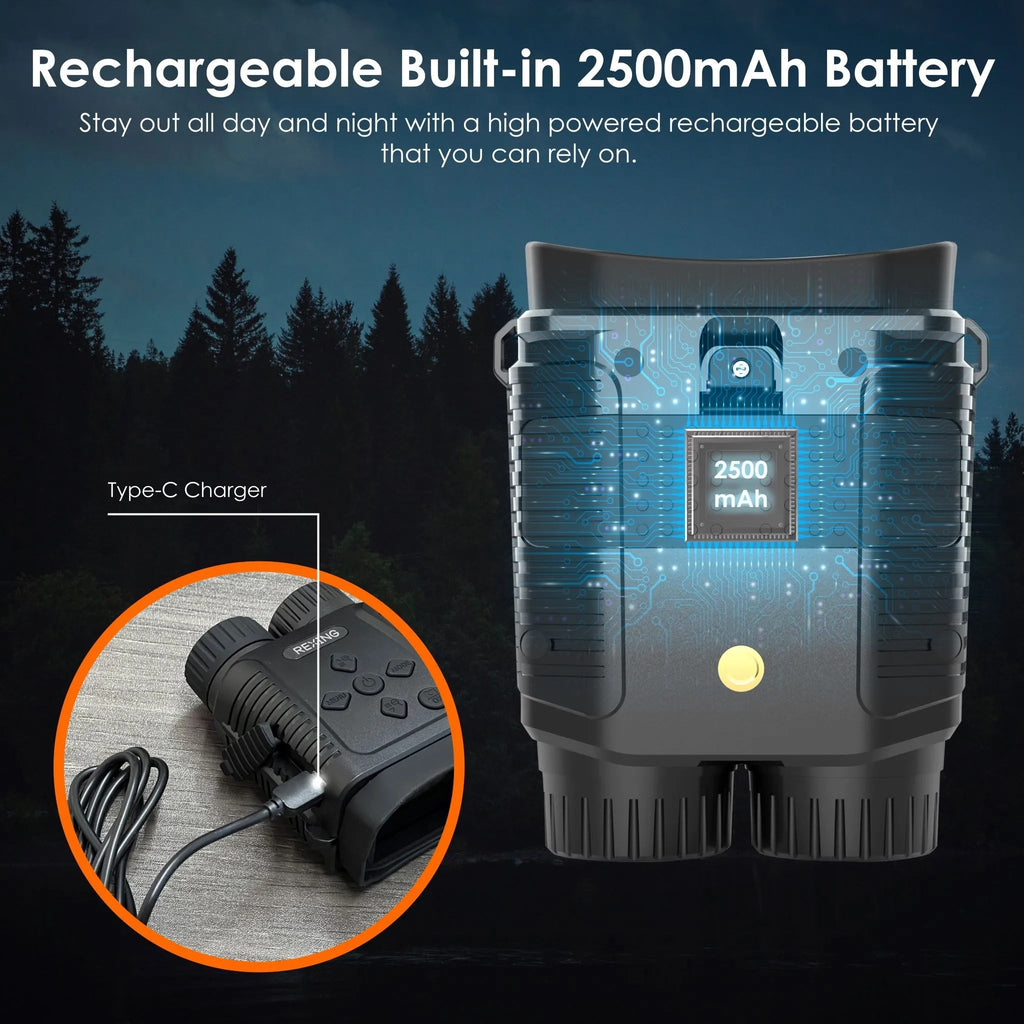 Rexing B1 Mini — 1080p Infrared Night Vision Digital Binoculars