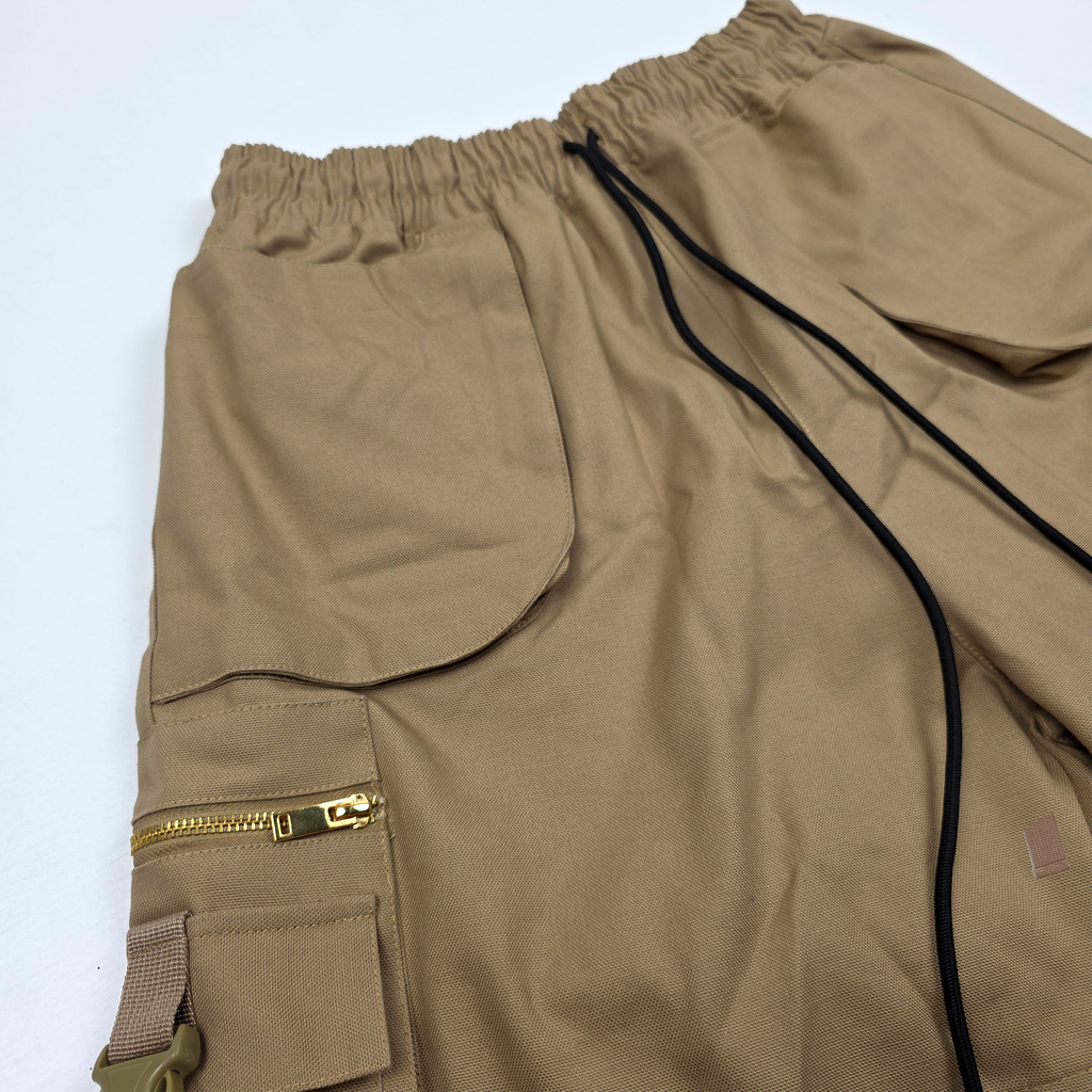 Pack Tactics Cargo Shorts Tan Any Means Necessary Clothing