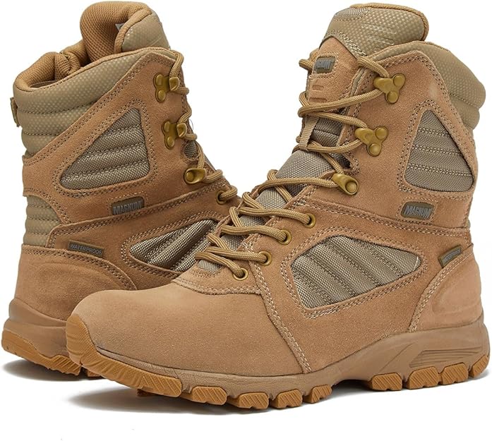 MAG STORM 8" Desert Military Tactical Boot SZ WP Magnum Boots