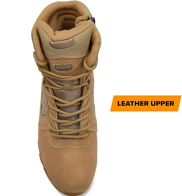 MAG STORM 8" Desert Military Tactical Boot SZ WP Magnum Boots