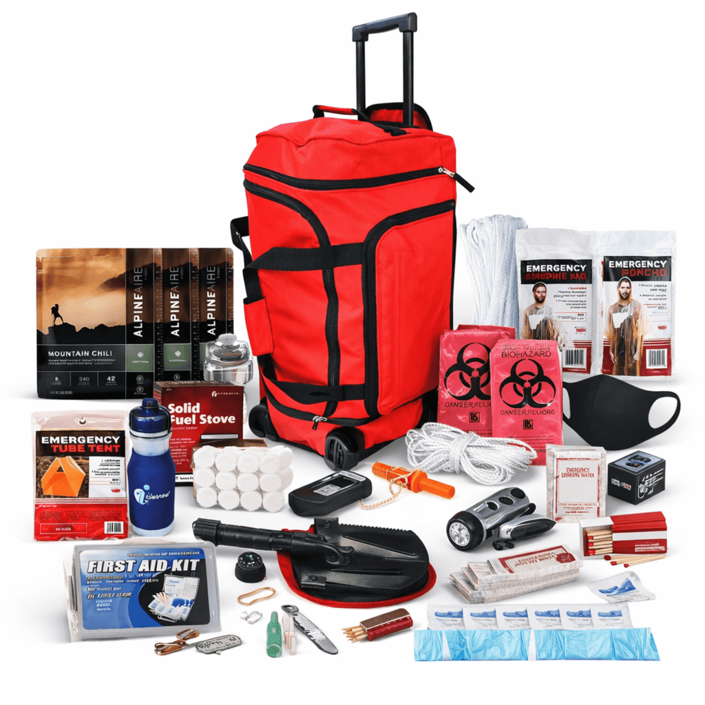 WSK 14-Day Deluxe Food Storage Emergency Survival Kit with Rolling Bag Jupiter Gear