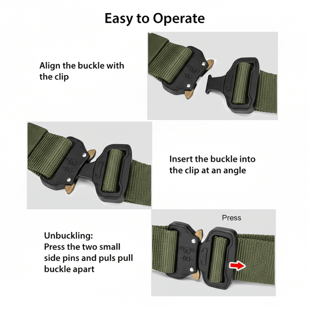XGear Tactical Mens Tactical Belt Riggers Style with Buckle Jupiter Gear