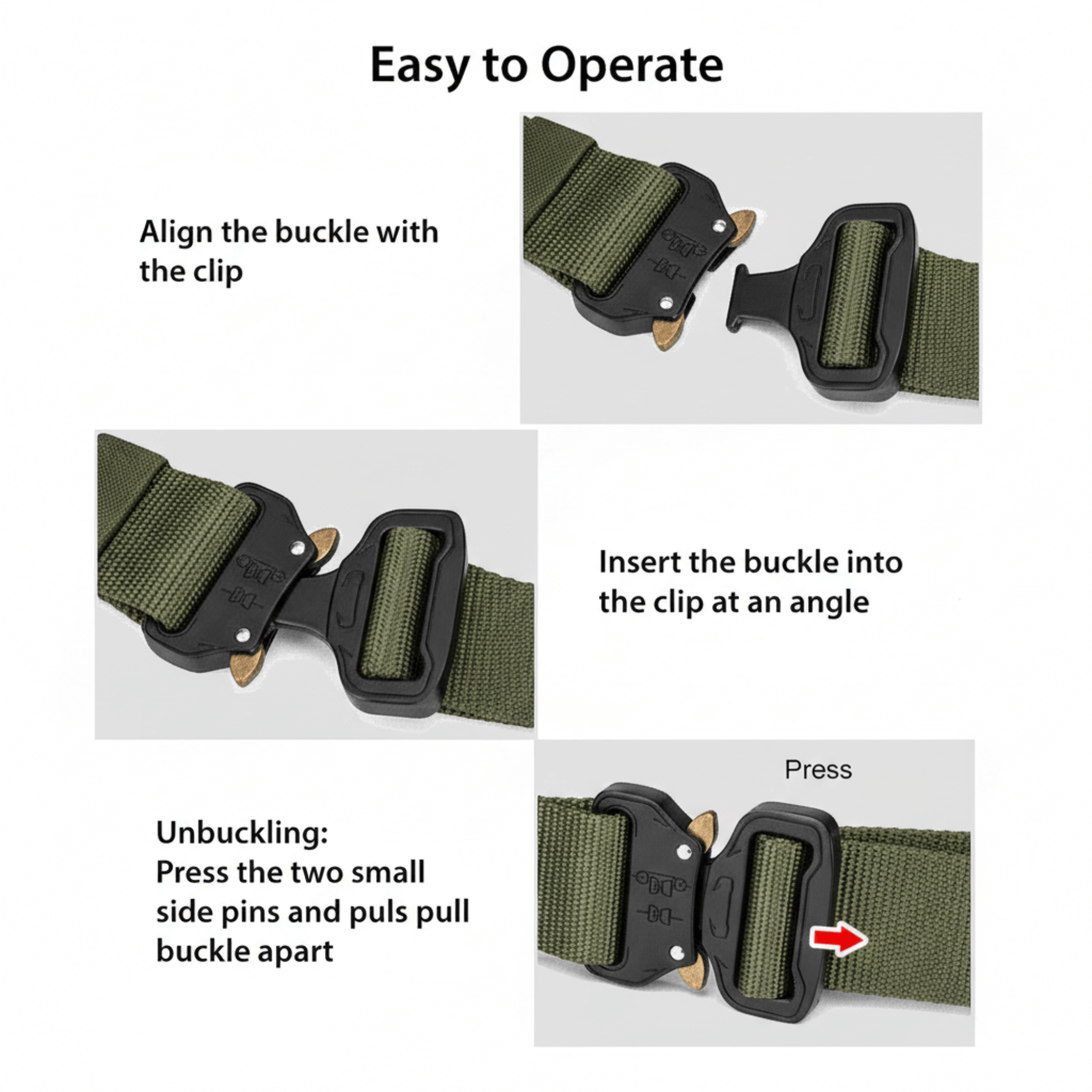XGear Tactical Mens Tactical Belt Riggers Style with Buckle Jupiter Gear
