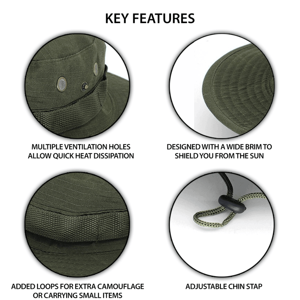 XGear Tactical Wide Brim Boonie Bucket Hat Jupiter Gear