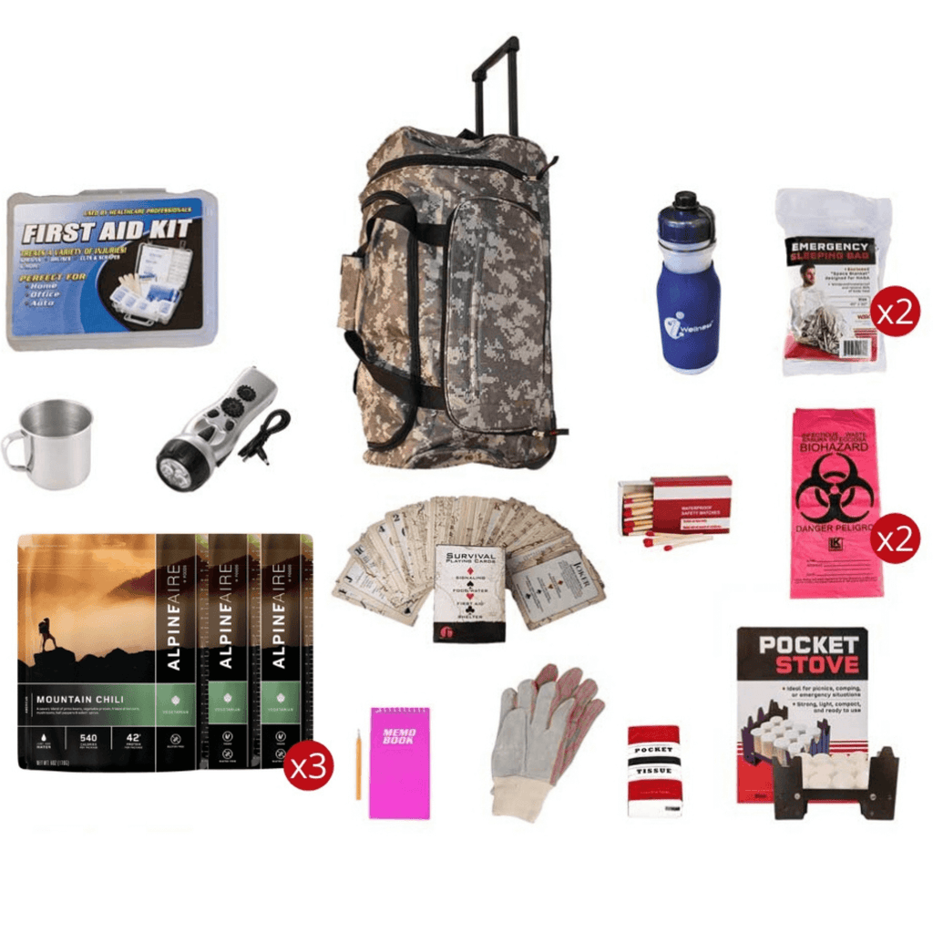 WSK 3-Day Food Storage Emergency Survival Kit with Rolling Bag Jupiter Gear